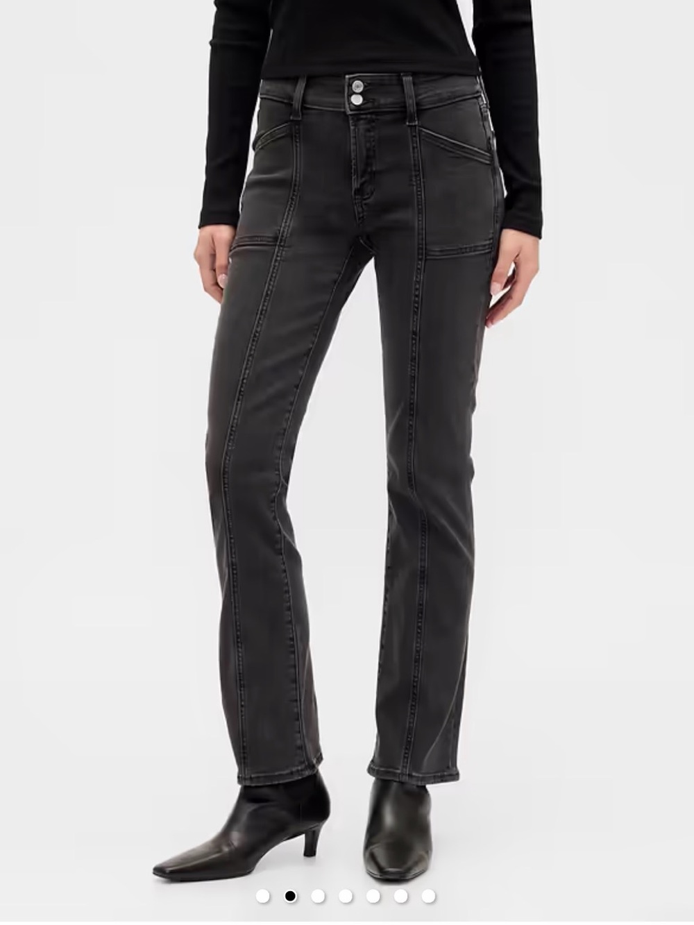 NWT Mid Rise Universal Seamed Baby Boot Jeans (4/27)